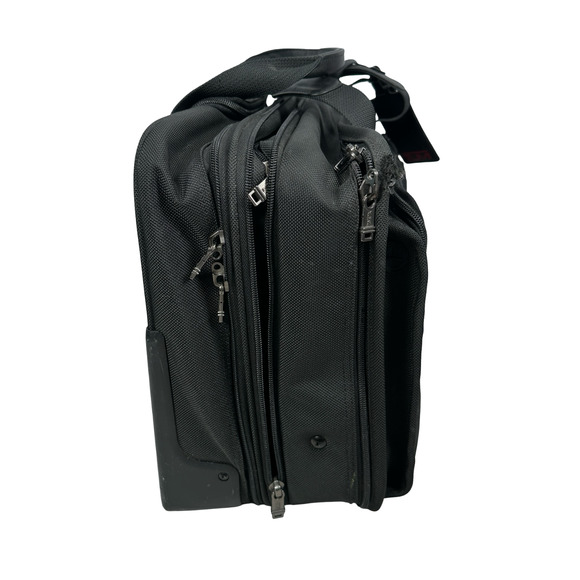 Tumi Alpha Deluxe Expandable Laptop Briefcase Rolling Carry-On Bag Black 26003D4 - Picture 5 of 16